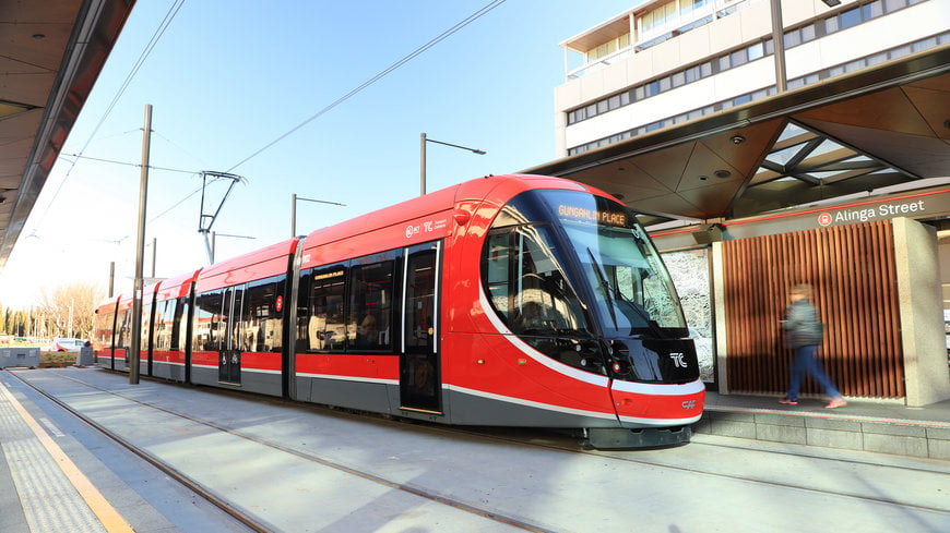 LEADMIND, THE DIGITAL PLATFORM OF CAF, GETS ON THE CANBERRA TRAM